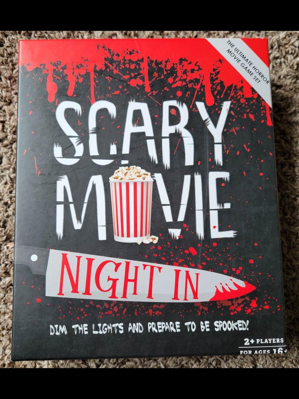 Scary Movie Night In Horror Game - Black & Red